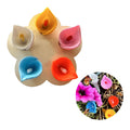 Bee Drinking Station 5-Pack Blue Outdoor Garden Cup Compatible with Bees and Butterflies Waterer