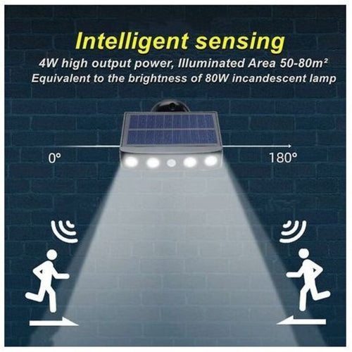 2 Pcs Outdoor Solar Light, Outdoor Solar Light with Motion Sensor, 360 Degree Outdoor Solar Spotlight, 1200mAh, Waterproof Outdoor Solar Garden