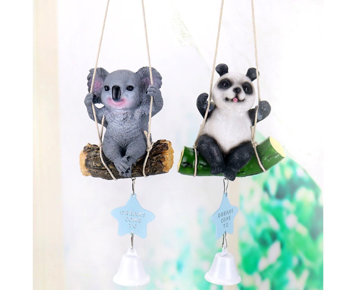Cute Swing Panda Sloth Wind Chimes Home Door Window Balcony Hanging Bell Decor-Sloth