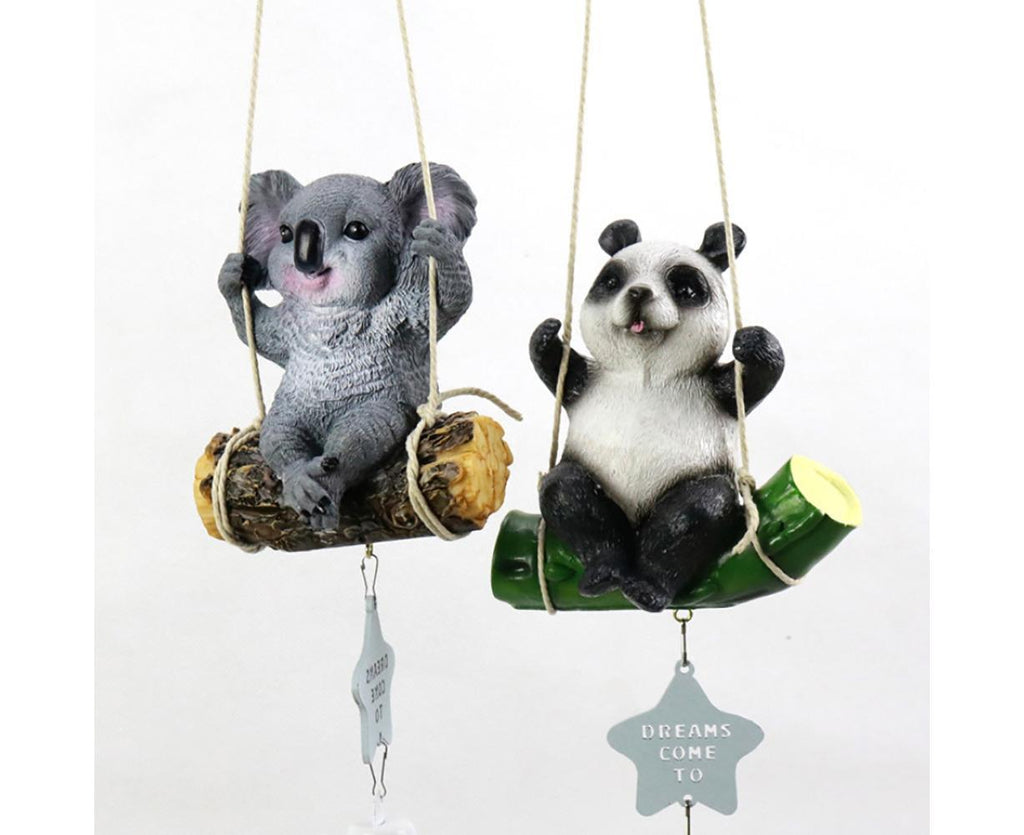 Cute Swing Panda Sloth Wind Chimes Home Door Window Balcony Hanging Bell Decor-Sloth