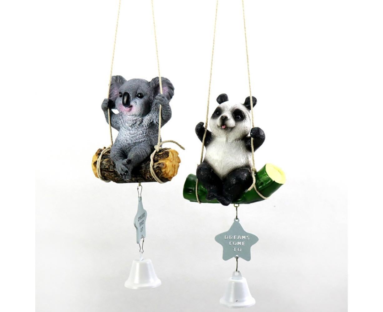 Cute Swing Panda Sloth Wind Chimes Home Door Window Balcony Hanging Bell Decor-Sloth