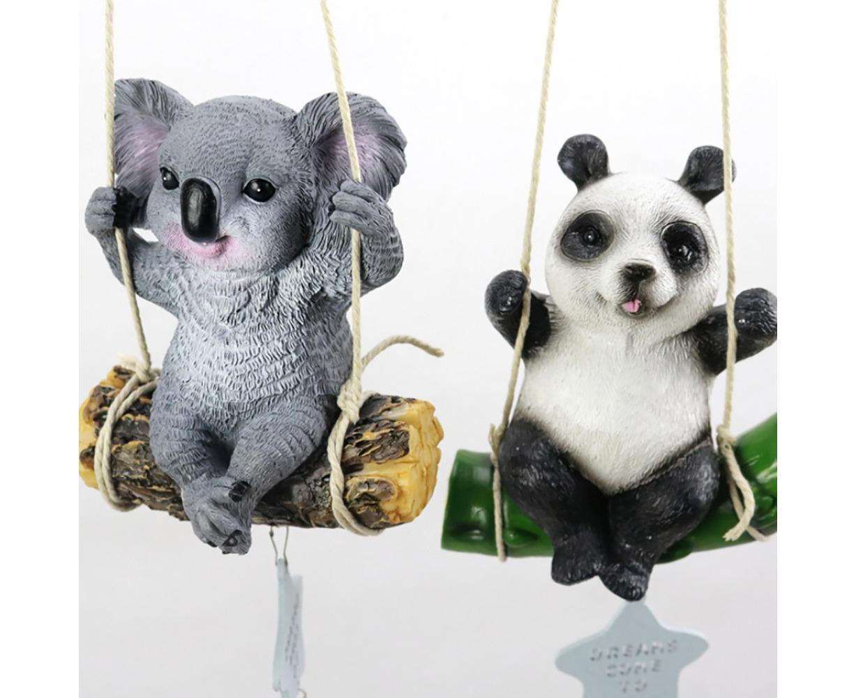 Cute Swing Panda Sloth Wind Chimes Home Door Window Balcony Hanging Bell Decor-Sloth