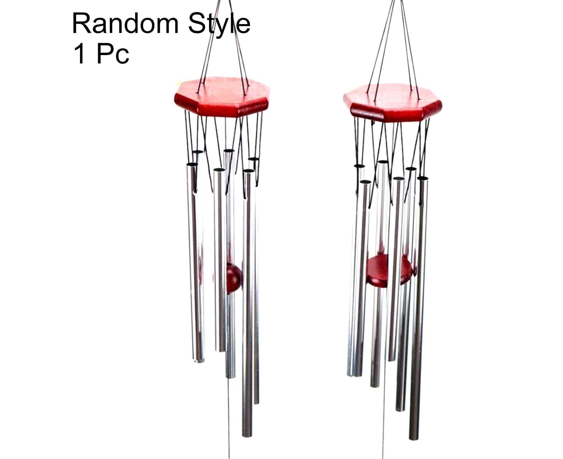 Wood Metal Retro Wind Chime Outdoor Garden Porch Balcony Home Decor Ornament-Random Style