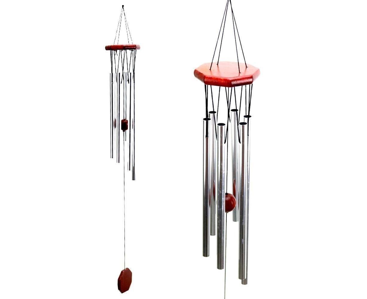Wood Metal Retro Wind Chime Outdoor Garden Porch Balcony Home Decor Ornament-Random Style