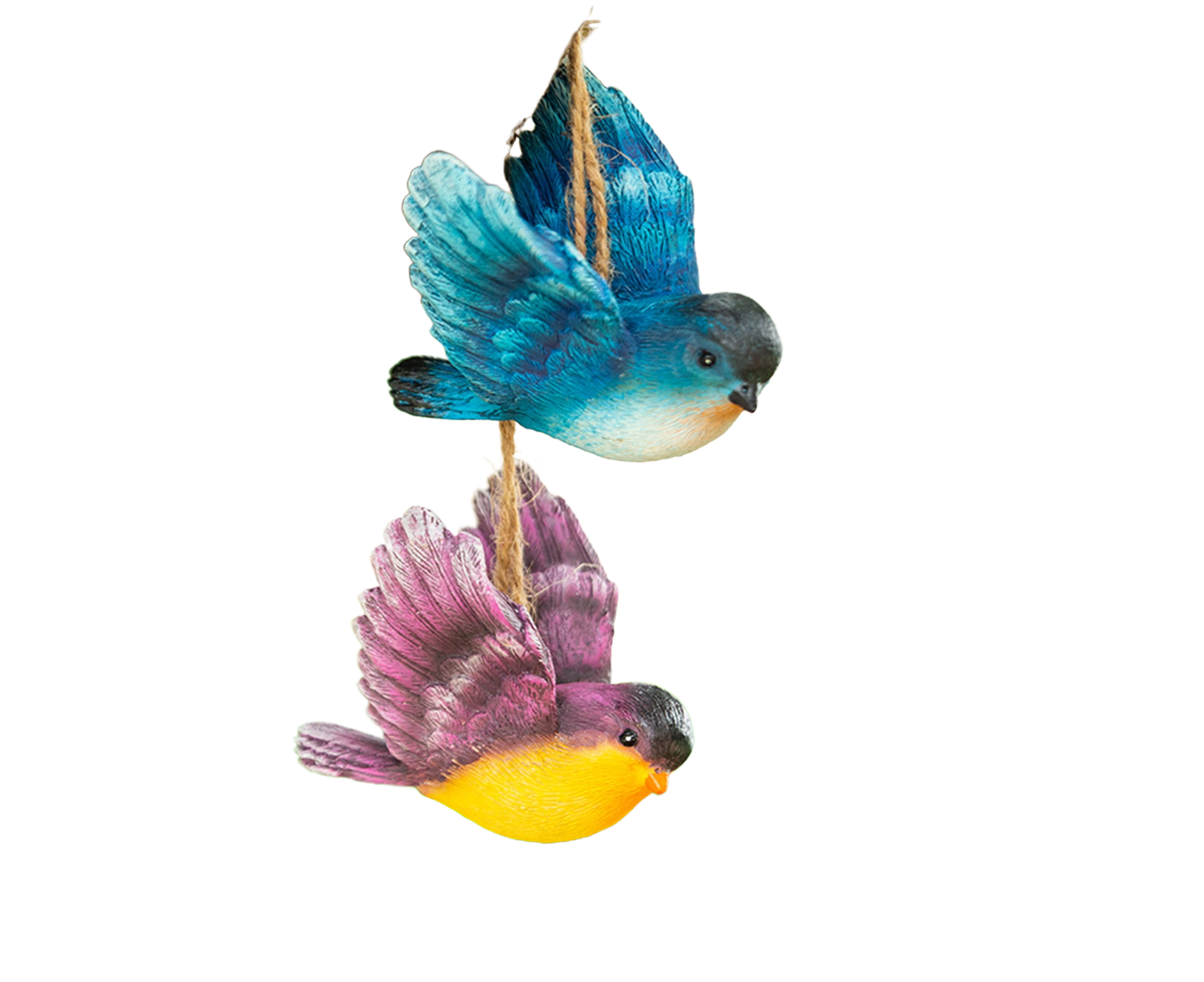 1 Set Decorative Resin Birds Pendant - Multicolor