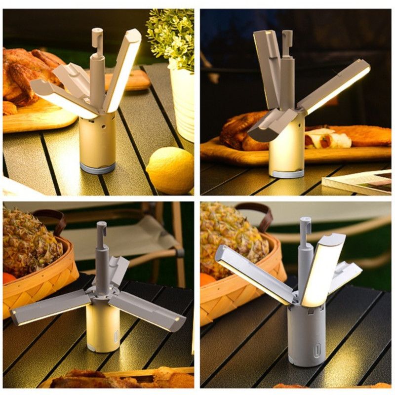 2400mAh-Multifunctional Foldable Camping Light, Rechargeable Tent Lantern, Portable Outdoor Emergency Light
