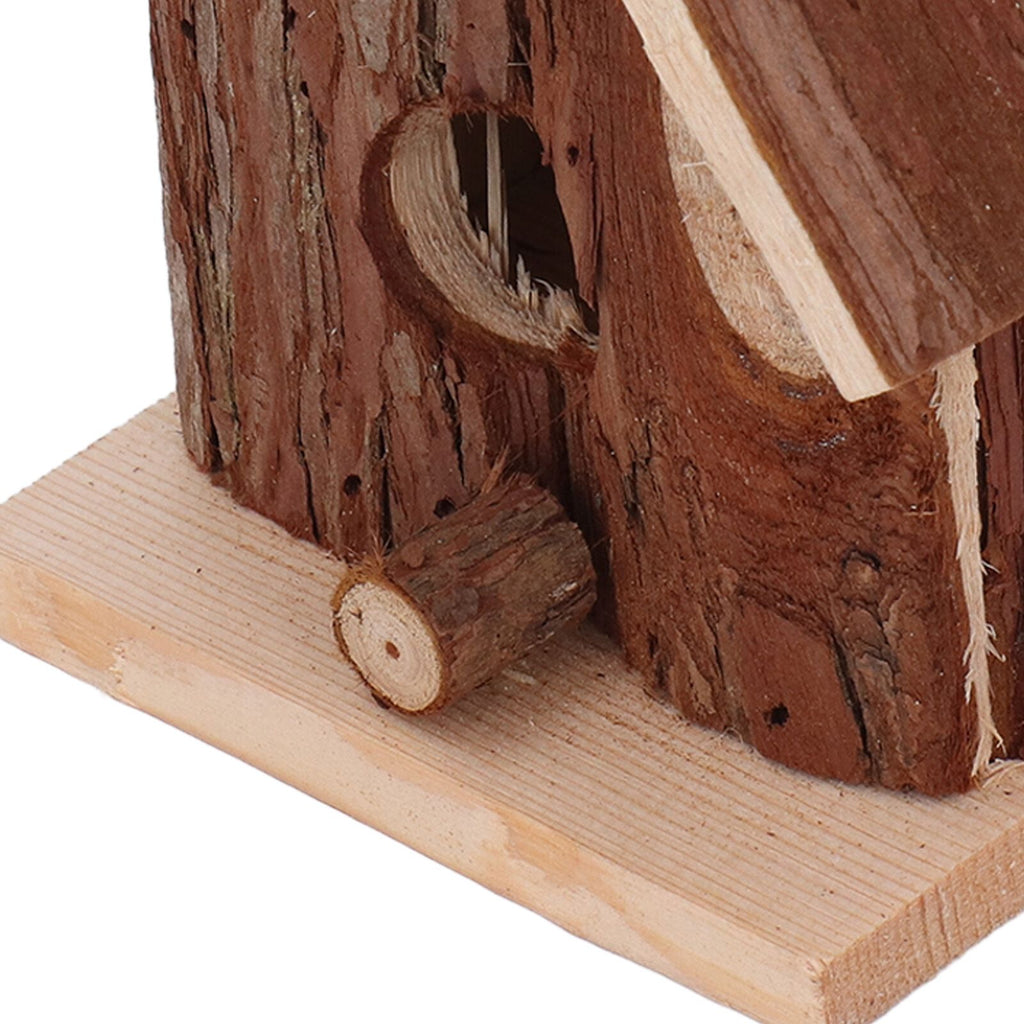 Wooden Bird House Hanging Retro Style Fir Wood Birdhouse for Outdoor Garden Porch Home Office Decoration