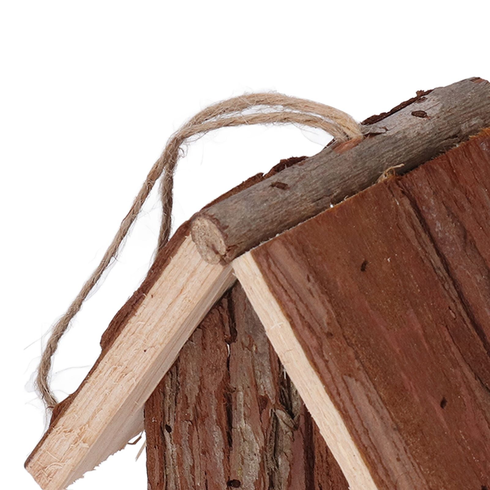 Wooden Bird House Hanging Retro Style Fir Wood Birdhouse for Outdoor Garden Porch Home Office Decoration