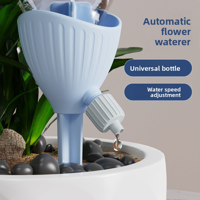 5-PCS Blue Automatic Plant Watering Spikes with Adjustable Flow Control Universal Fit 5 Pack for Indoor and Outdoor Potted Plants Reliable Gardening Solution for Local Homes