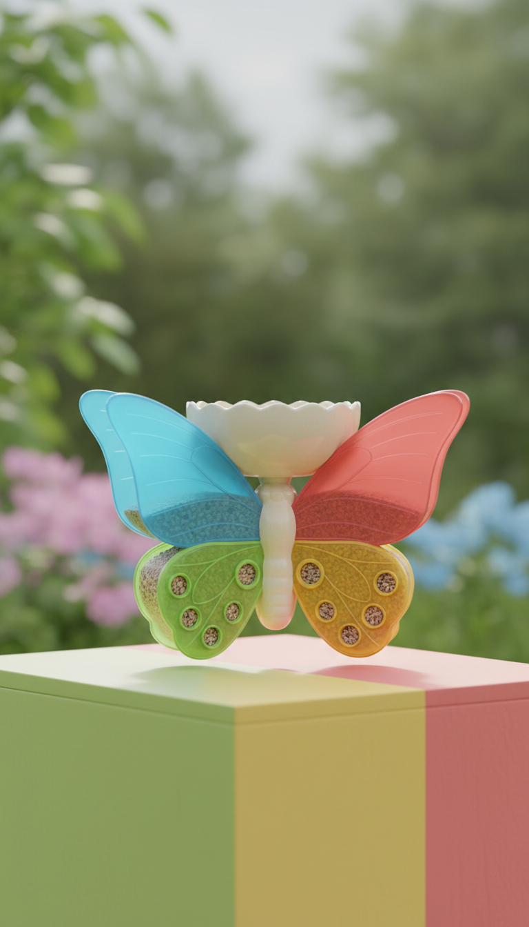 Butterfly Motif Bird Feeder